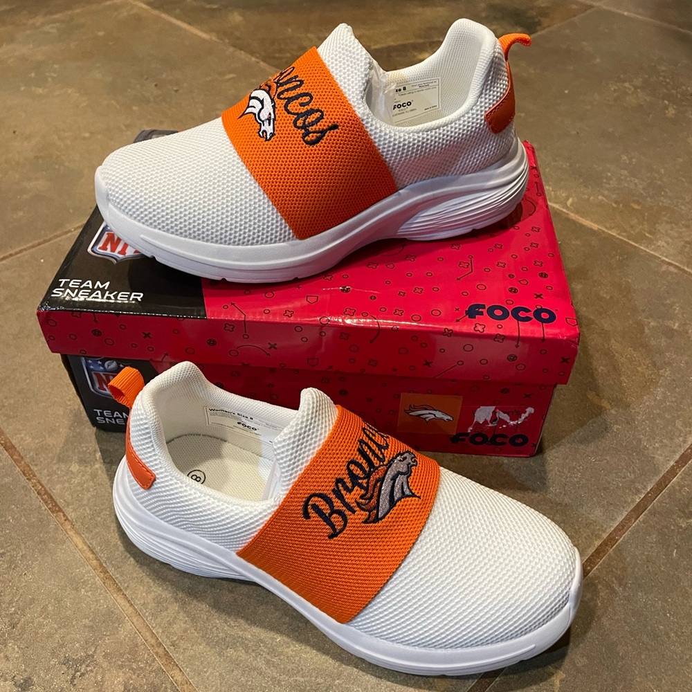 NWB NFL Denver Broncos Sneakers